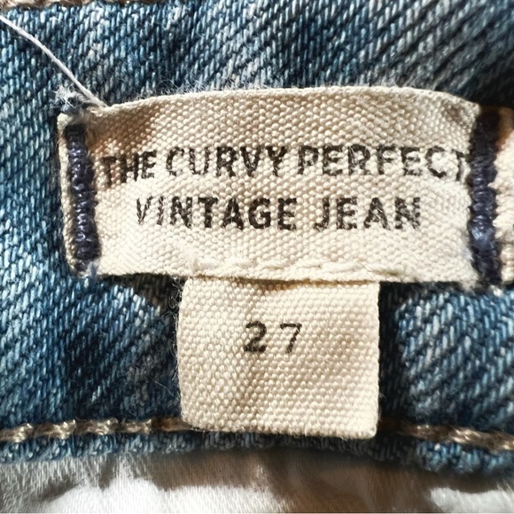 MADEWELL The Curvy Perfect Vintage Wide Leg Crop Jean Size 27 Wide Leg Raw Hem - Picture 6 of 12